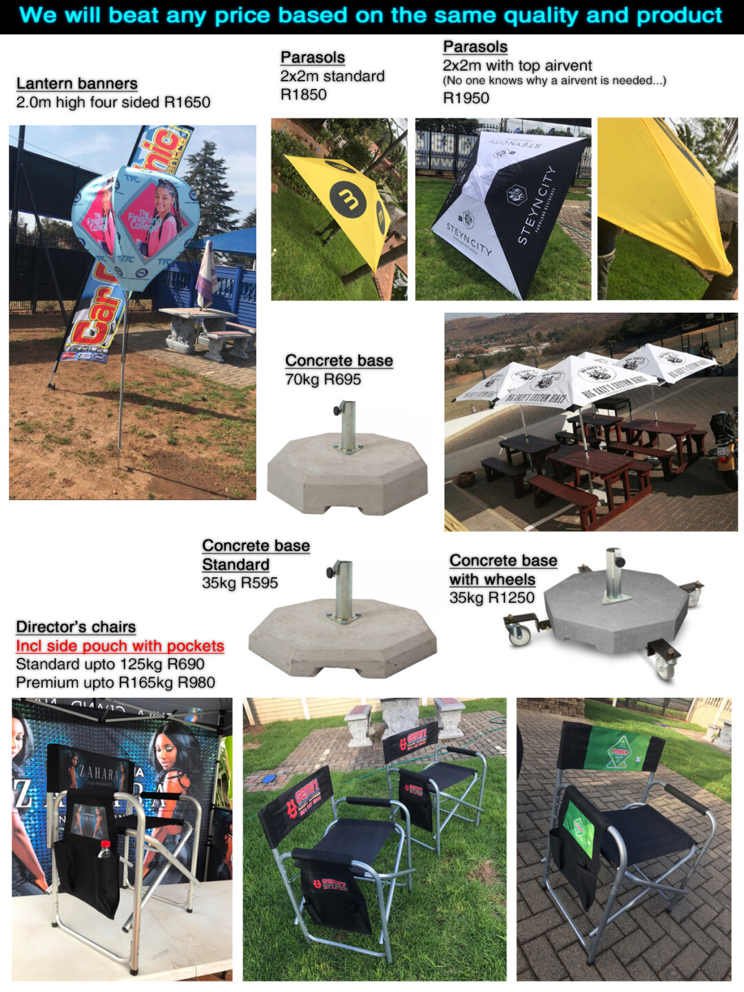 Producing quality branded gazebos, flags and banners at unbeatable rates