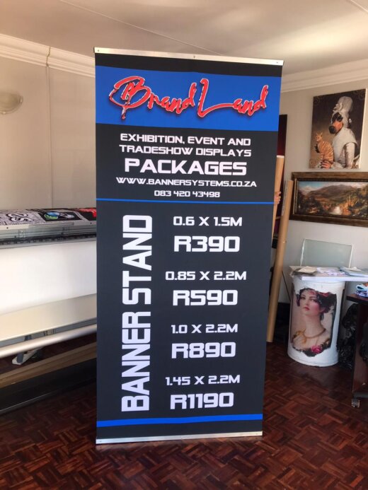 Our pricelist for all flags and banners and gazebos are on our website. Banners & Flags made to order. Kindly have a look and scroll through our fals and banner website as we have many actual photos. We also print photo blankets, tablecloths, directors chairs, parasols, sublimated shirts and office and casual shirts and apparel.